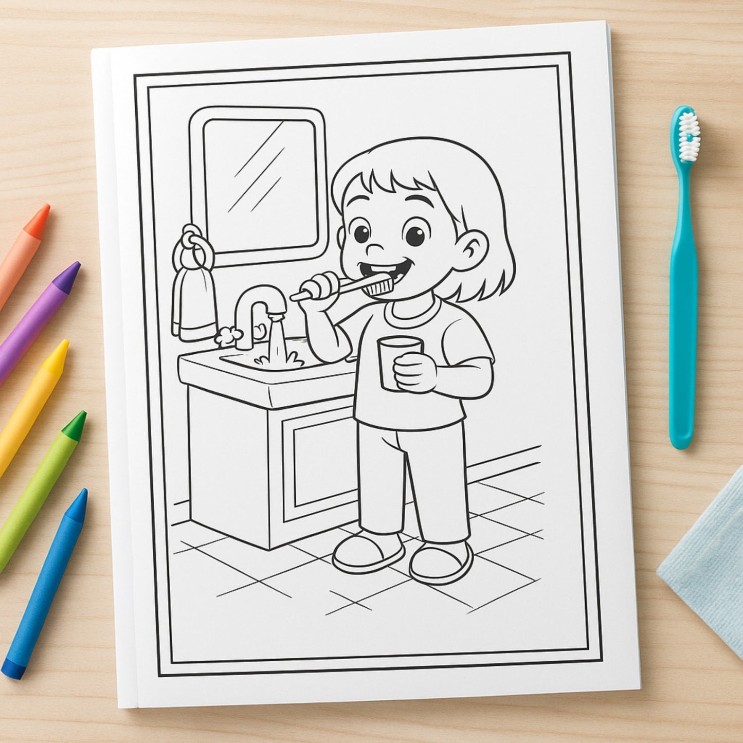 My Daily Routine Coloring Book